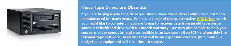 Obsolete Tape drives